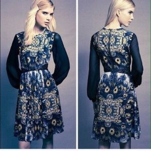 Nicole Richie Impulse collection Peacock Dress